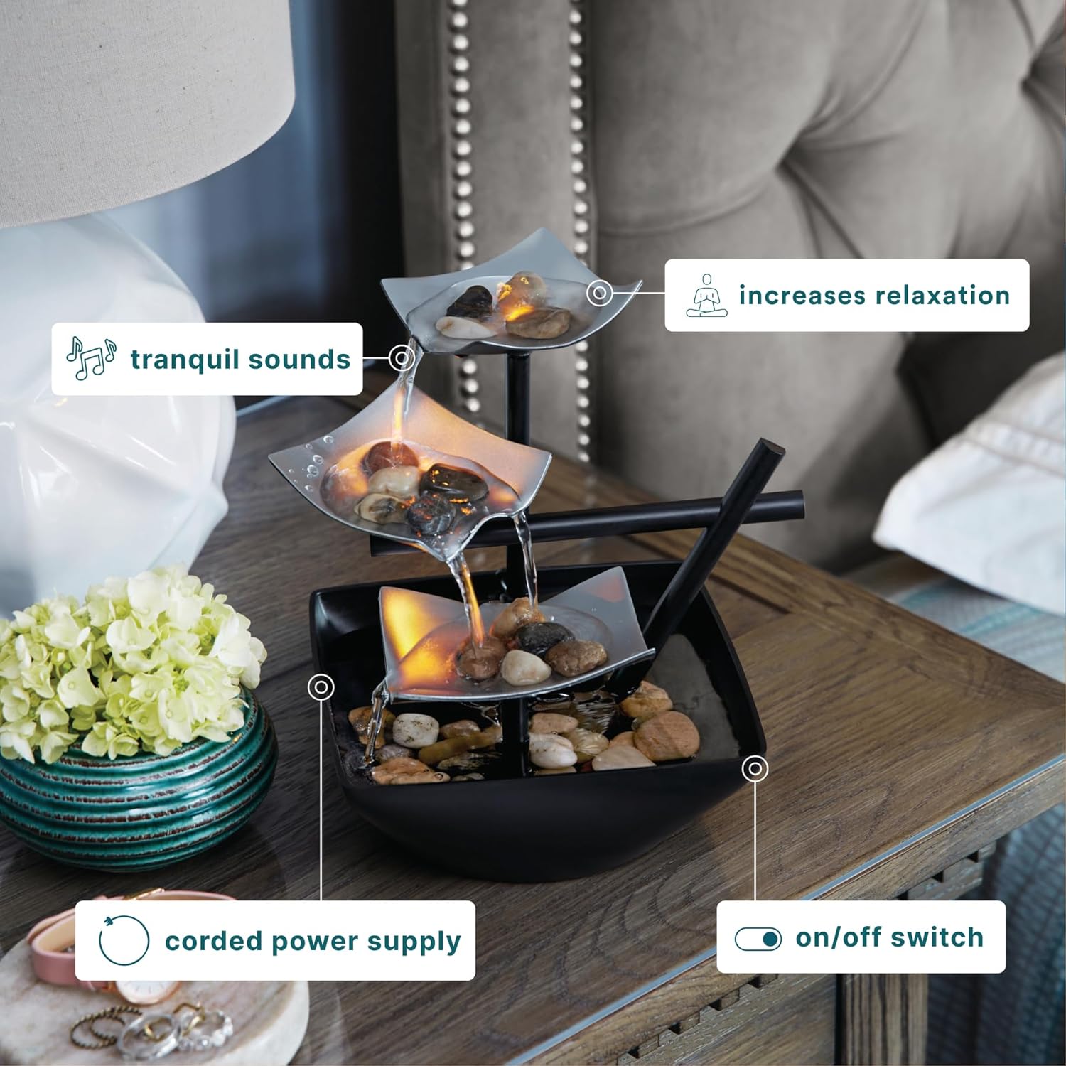Calming Tabletop Zen Fountain